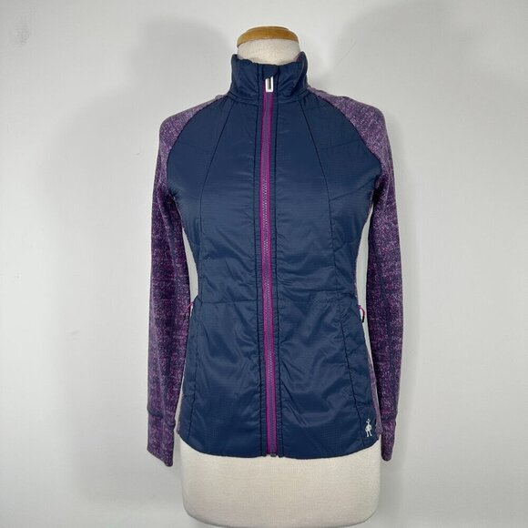 Smartwool Size Small Jacket Zip Front Lightweight Merino Wool Lined + Filled - Picture 1 of 15